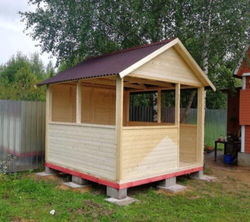Беседка 3х3м из бруса под ключ