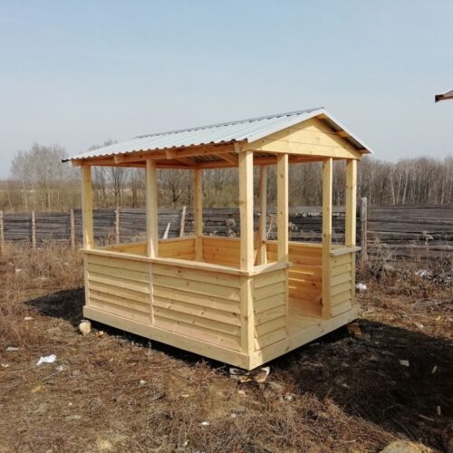 Беседка 2х3м из бруса под ключ